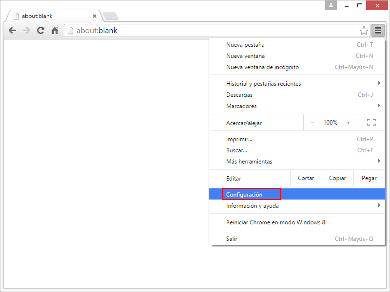 Restablecer Chrome 1
