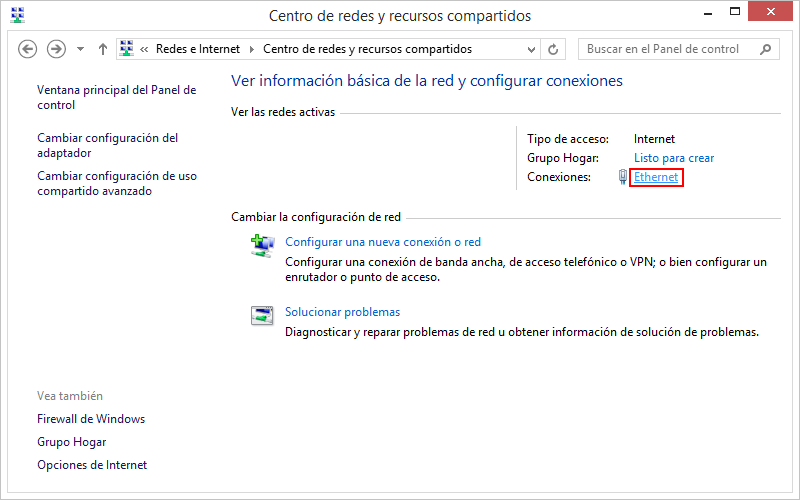 Ver las redes activas